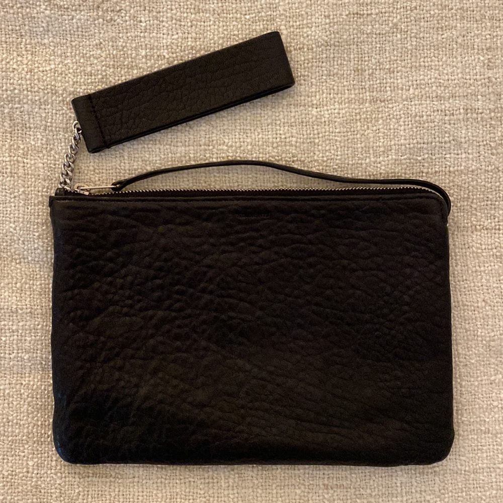 Allsaints leather clutch